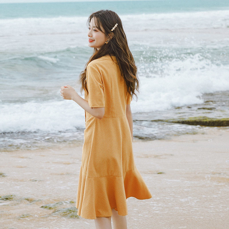  茵曼筱茵连衣裙