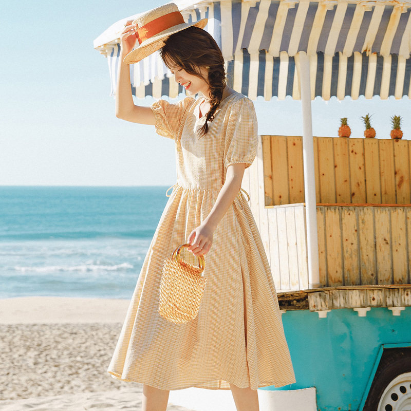  茵曼筱茵连衣裙