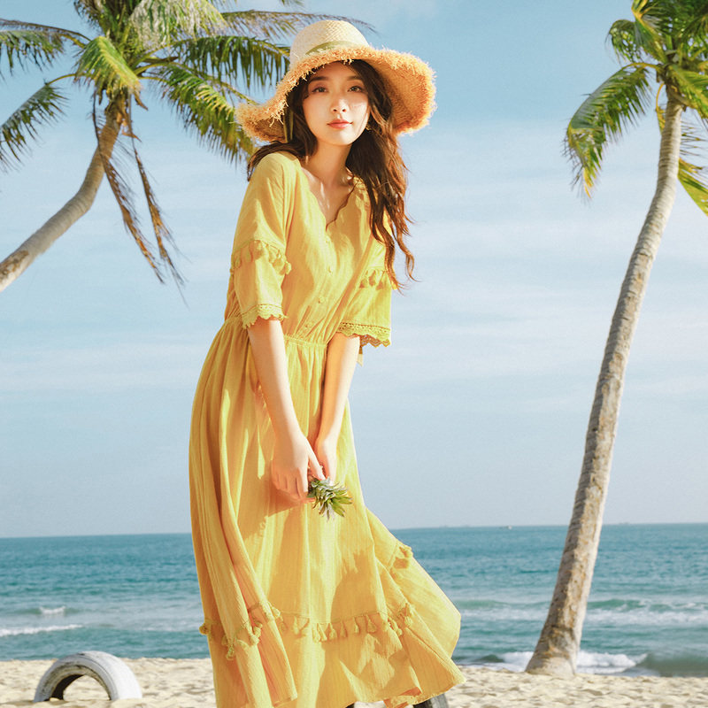  茵曼翰飞连衣裙