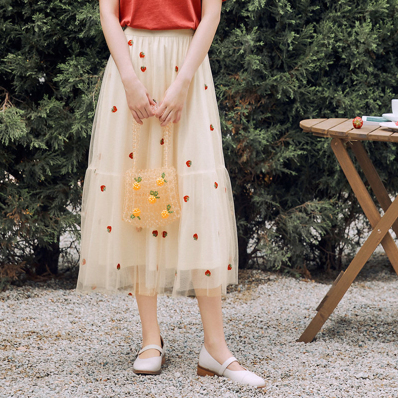  茵曼翰飞半身裙