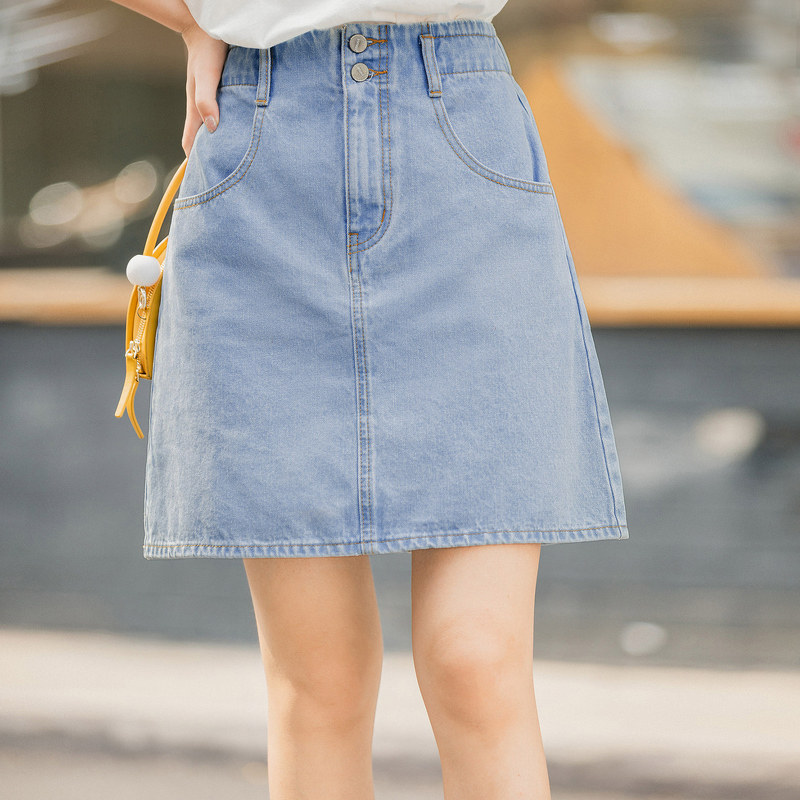  茵曼田田极客半身裙