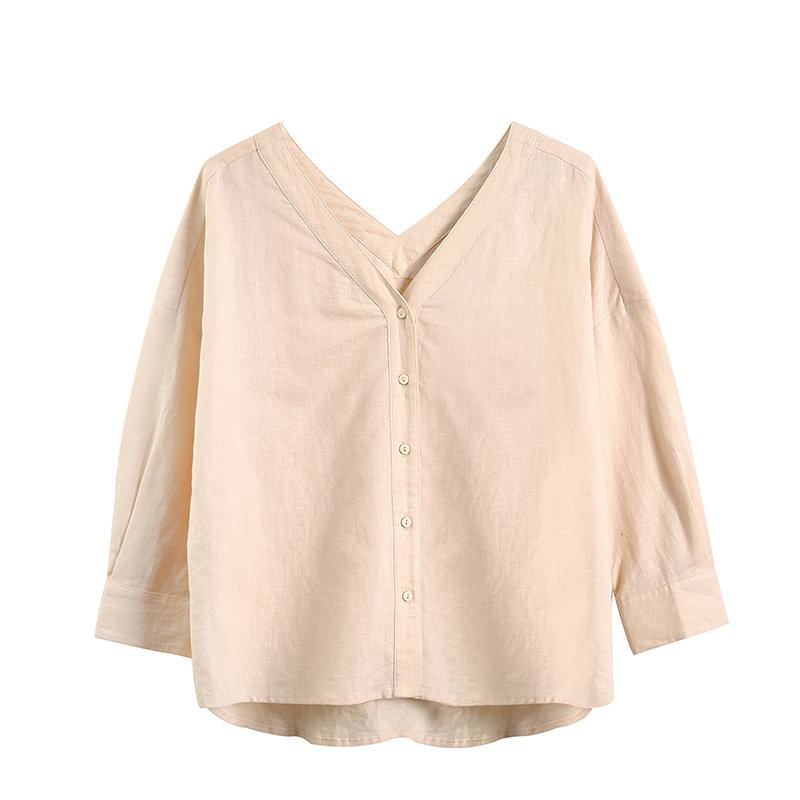 茵曼旗舰店特价清仓设计感小众衬衫 茵曼翰飞衬衫