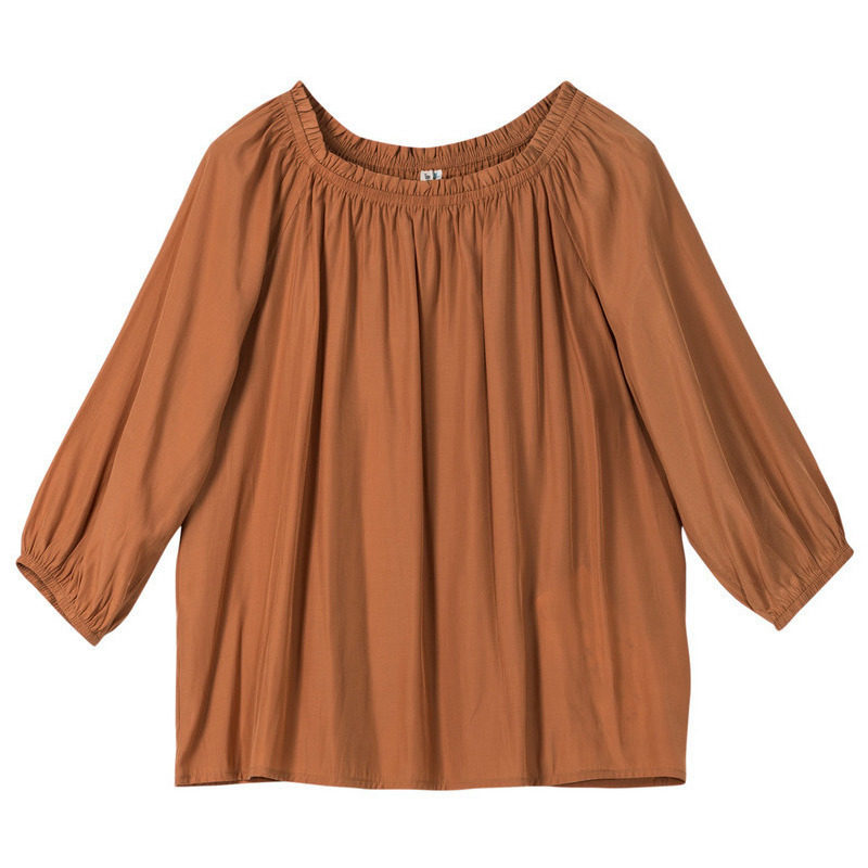 茵曼特价清仓胖mm衬衫女设计感小众 茵曼田田极客衬衫