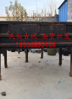 怀旧老物件老书桌旧家具装饰摆件