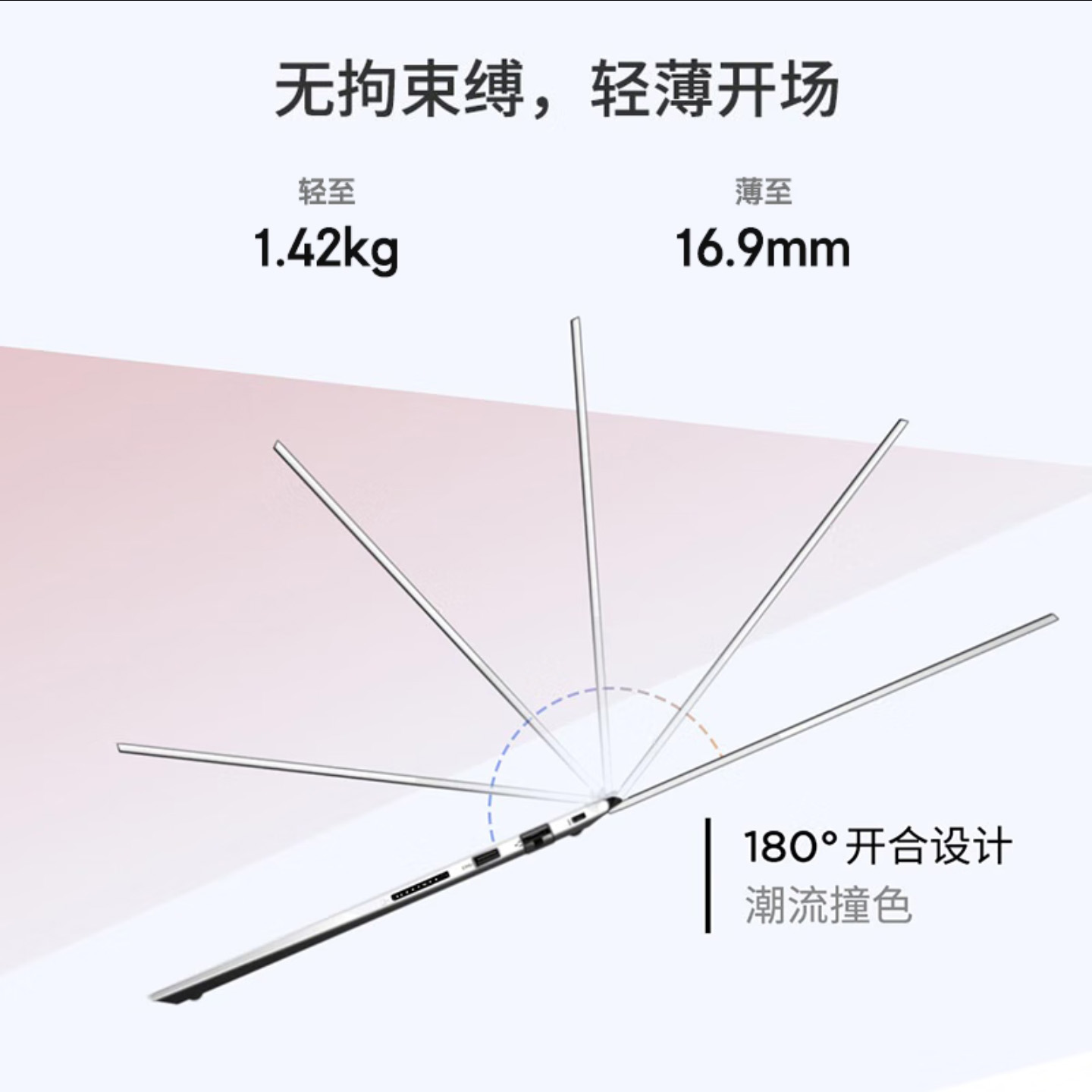 ThinkBook 14 轻薄办公笔记本电脑酷睿13代i5-13500H 16G 1T 2.2K - 图1