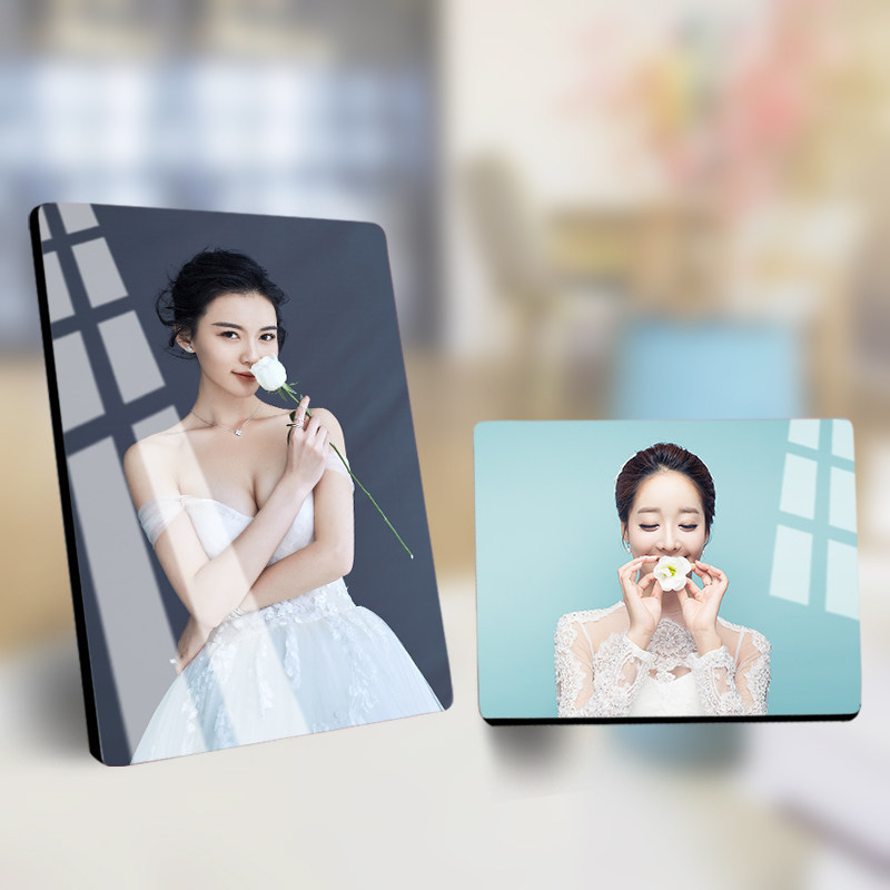 大韩烤瓷水晶摆台洗照片做成相框婚纱照挂墙摆件宝宝全家福相放大,淘宝优惠券,粉丝福利购,淘宝优惠卷