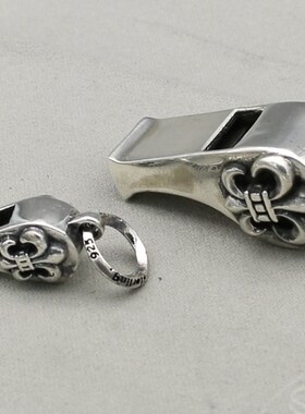 哨子纯银学生毛衣链吊坠送老师