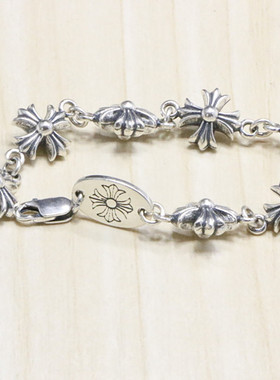 炫酷风配饰十字架学生复古细手链