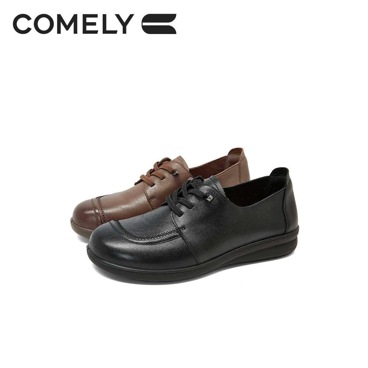 康莉深口单鞋女2026春新款平底小皮鞋一脚蹬懒人鞋商场同款61261,淘宝优惠券,粉丝福利购,淘宝优惠卷