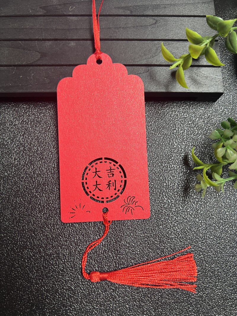 50张节日祝福许愿卡心愿吊卡树祈福牌创意悬挂件留言卡流苏空白卡