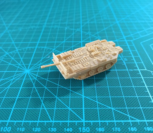 成品拇指大小塑料模型瑞典Strv103系列S型主战坦克满50包邮 - 图0