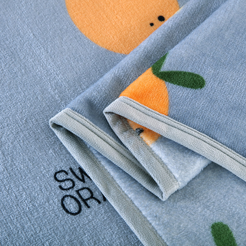 冬季法兰绒毛毯双面绒午睡空调盖毯单双人铺床加绒床单珊瑚绒毯子