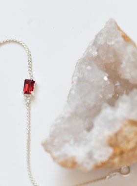 1月生辰石天然石榴石手链