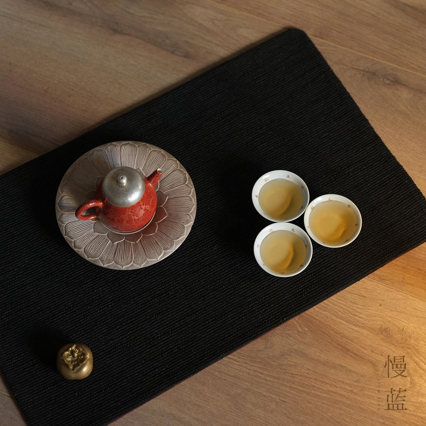 慢蓝茶席星砾玄影双面真丝香云纱红云纱茶席中式复古禅意茶桌布艺,淘宝优惠券,粉丝福利购,淘宝优惠卷