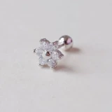 Серьги с цирконом из нержавеющей стали, в корейском стиле