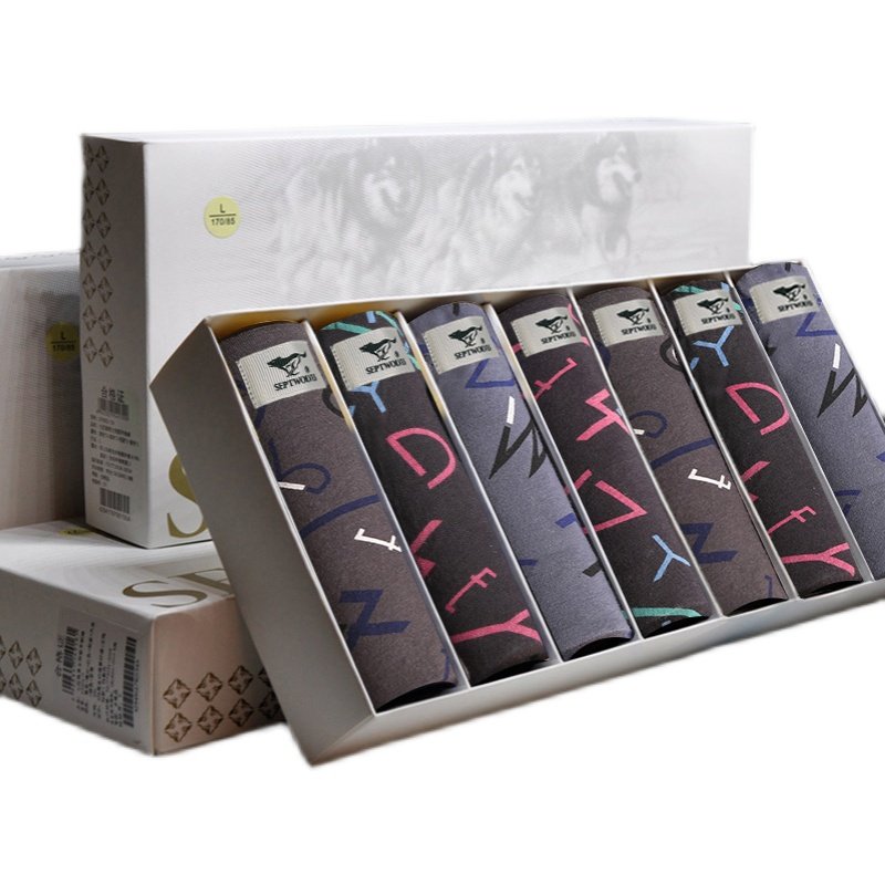 7条装七匹狼男士内裤星期裤加肥宽松大码纯棉平角裤衩四角短裤男,淘宝优惠券,粉丝福利购,淘宝优惠卷