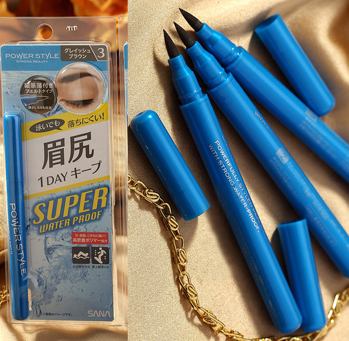 日本採購SANA莎娜防水液體自動眉筆可游泳不脫妝好描畫超自然