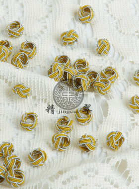 中国结菠萝结线圈DIY手链材料5层纽扣花手工编织小饰品配件