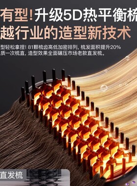 蒸汽直发梳好美特负离子