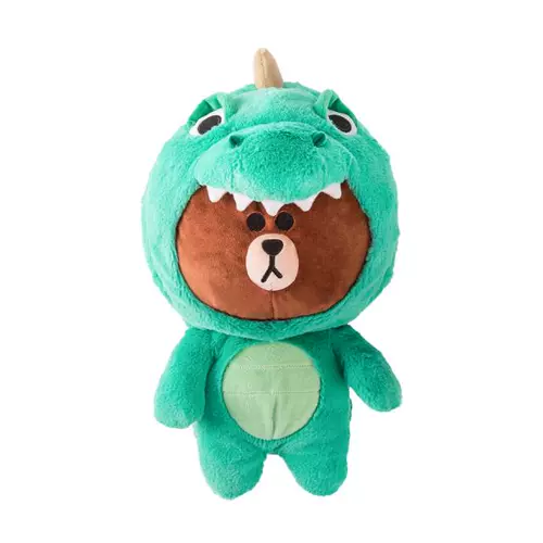 Line friends, динозавр, плюшевый школьный рюкзак, кукла, Южная Корея