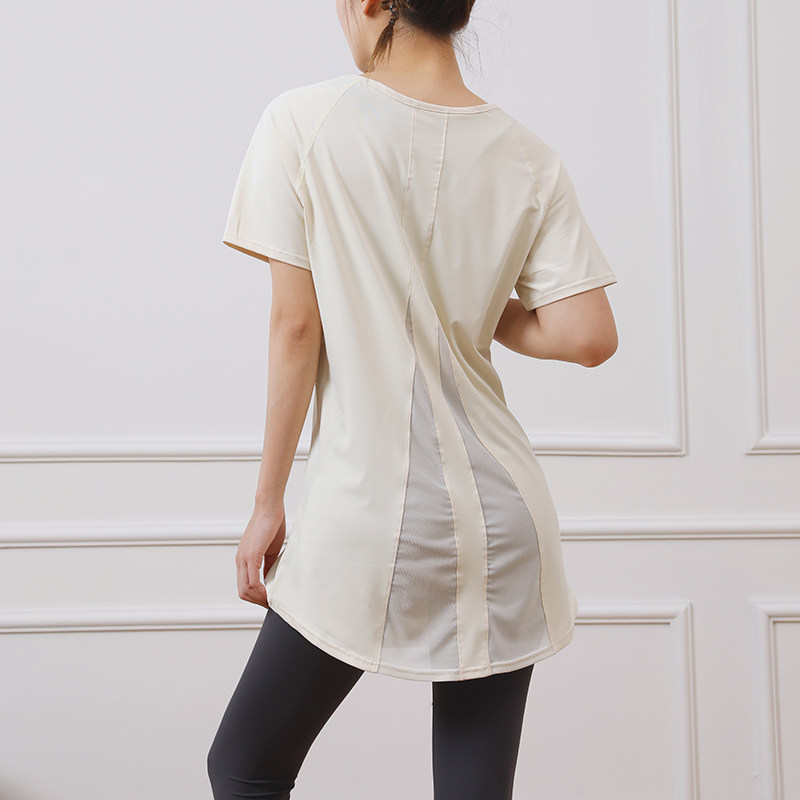 运动宽松短袖女中长款遮尴尬线瑜伽透气上衣高品质速干健身服大码,淘宝优惠券,粉丝福利购,淘宝优惠卷