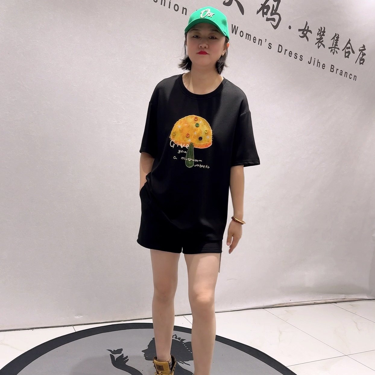 1622女权贵族年货春款新品半落肩减龄遮肉一手长T恤衫加大码女装,淘宝优惠券,粉丝福利购,淘宝优惠卷