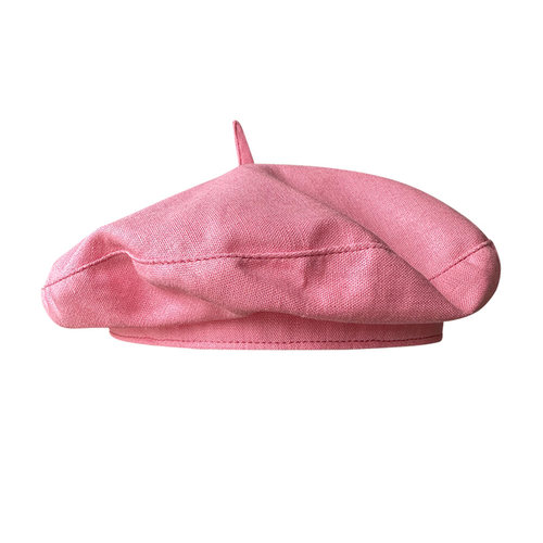 粉红色帽子少女心贝雷帽春夏新款韩版粉色画家帽文艺可爱蓓蕾帽潮 - 图0