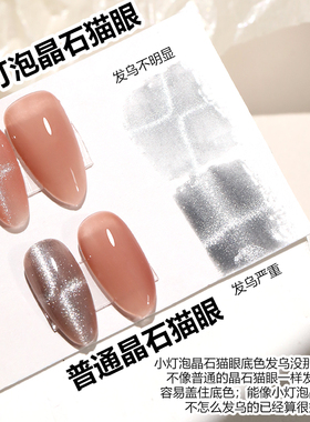 云钻网红爆闪小灯泡晶石猫眼胶