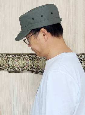 定制调节大头围军绿战术鸭舌帽男