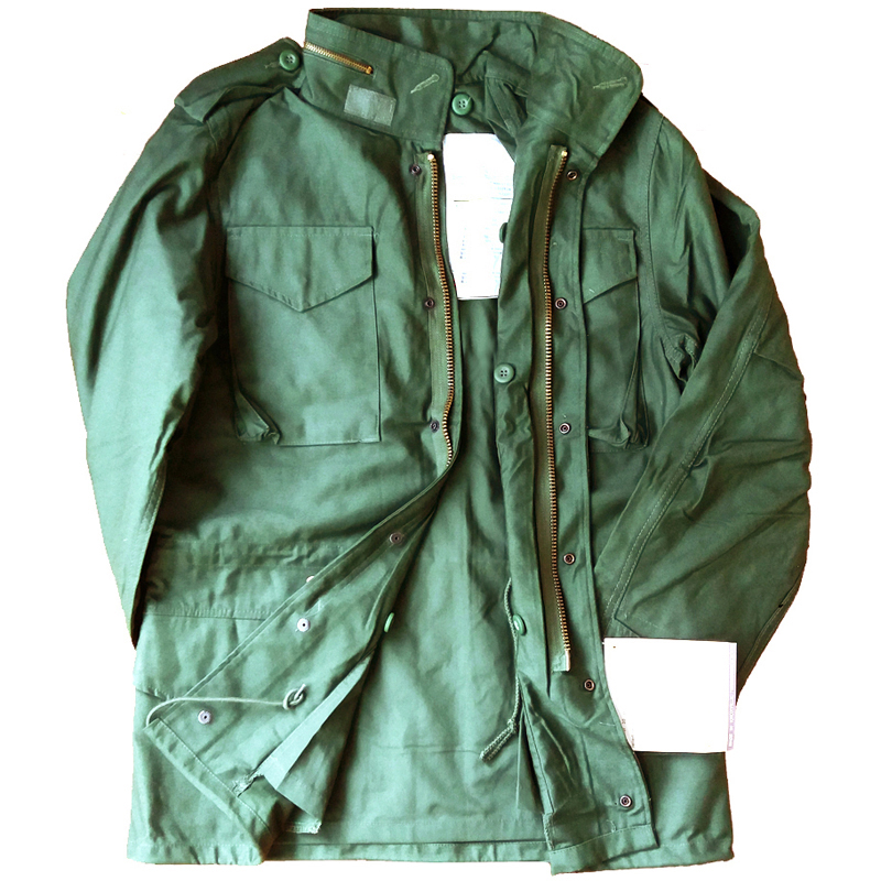 美军M65风衣军版经典夹克工装外套加厚保暖男装外贸军绿色棉大衣-图3
