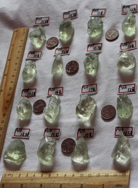 天然绿水晶原石南美水晶原矿吊坠