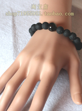哥伦比亚陨石天狼星陨石珠手链光工如意宝珠柯博拉男女串珠手串
