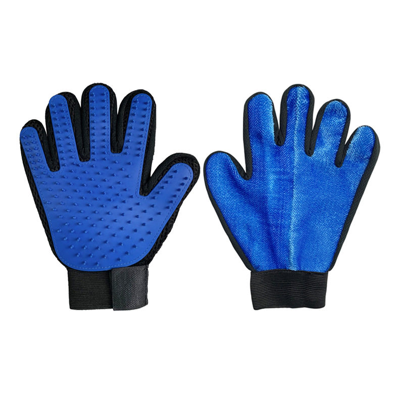 跨境撸猫手套双面除猫手套按摩五指猫狗洗澡除毛手套家具除毛用品,淘宝优惠券,粉丝福利购,淘宝优惠卷