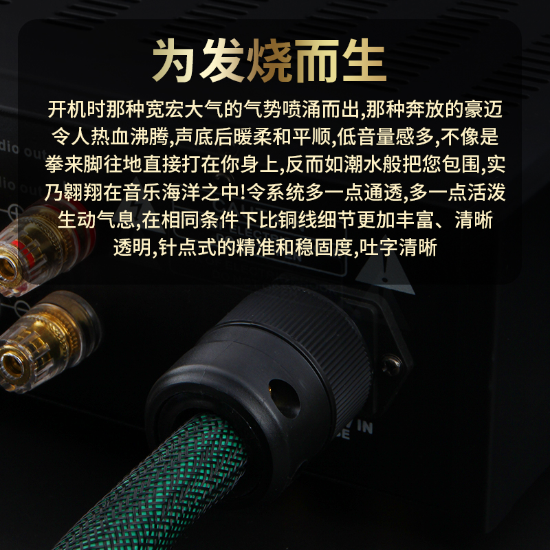 麦景图 hifi音响电源线发烧级纯铜镀银CD机功放音箱胆机国标美标 - 图2