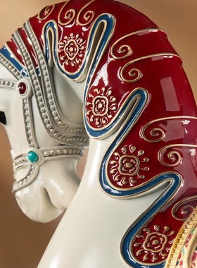 朱炳仁铜霓裳天马摆件艺术收藏马年玄关办公室客厅装饰本命年送礼