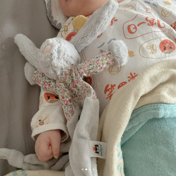 英国代购正品01.12 jellycat Blossom Silver碎花兔子安抚巾毯子,淘宝优惠券,粉丝福利购,淘宝优惠卷