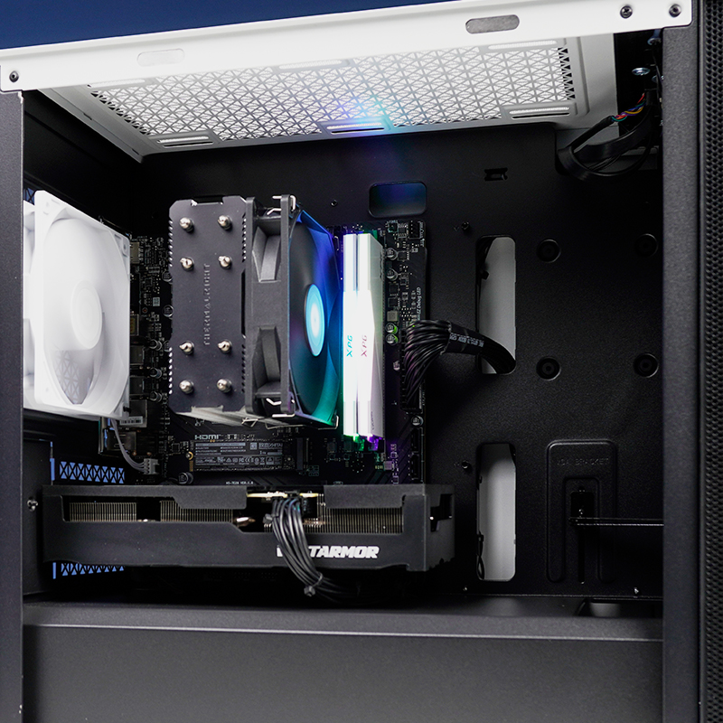 瀚铠RX9060XT 16G大显存显卡AMD R5 7500F电竞游戏台式电脑主机 - 图0