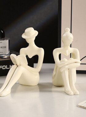 现代轻奢抽象树脂有艺术感的摆件