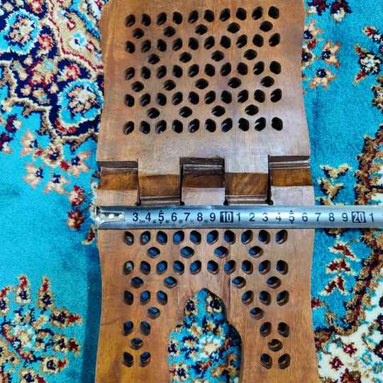 Large solid wood imported from Pakistan, pure handmade reading stand, walnut wood bookshelf, whole solid wood carving workmanship