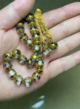 33颗10厘玻璃材质念珠手链