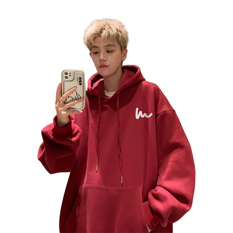 美式重磅卫衣男连帽春秋款2025新款青少年潮牌外套宽松大码上衣服 - 图3