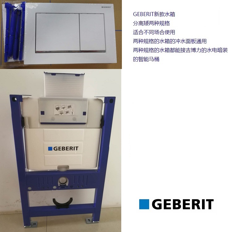 吉博力GEBERIT入墙隐藏OMEGA水箱面板套餐新品高版矮版配壁挂马桶 - 图2