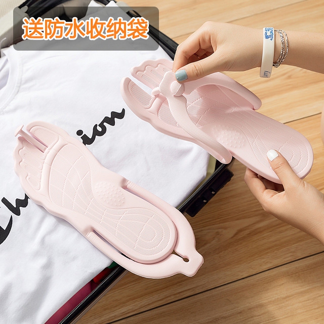 旅行拖鞋便携式旅游超轻非必备神器海边度假人字拖出差可折叠拆卸 - 图0