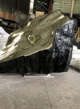 玻璃钢喷漆配色落地雕塑高级感