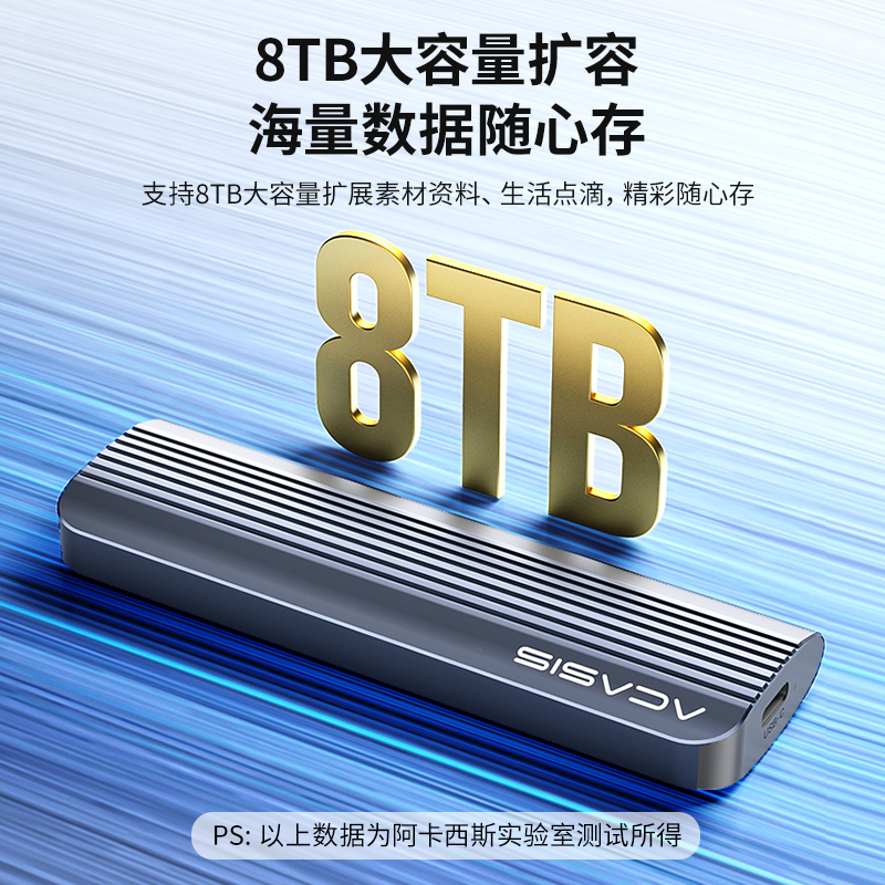 阿卡西斯固态硬盘盒m2 nvme移动硬盘盒子m.2硬盘外接盒usb3.0 ssd - 图1