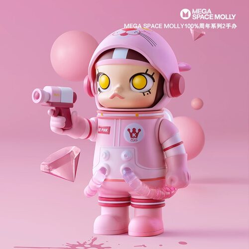 MEGA SPACE MOLLY 100%周年系列2代A盲盒手办POPMART泡泡玛特摆件-图3