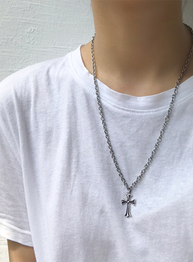 韩版土酷蹦迪雪梨网红吊坠毛衣链