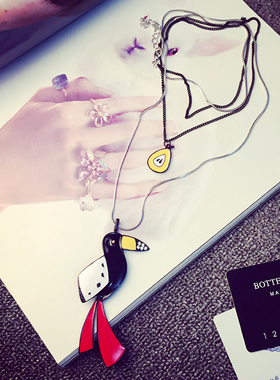 韩国百搭长款时尚风饰品毛衣链