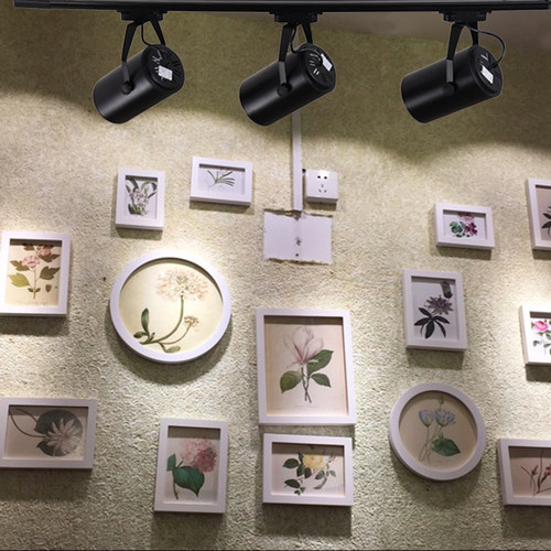 LED轨道射灯3W7W18W服装店铺明装吸顶橱窗展厅背景墙全铝筒导轨灯 - 图0
