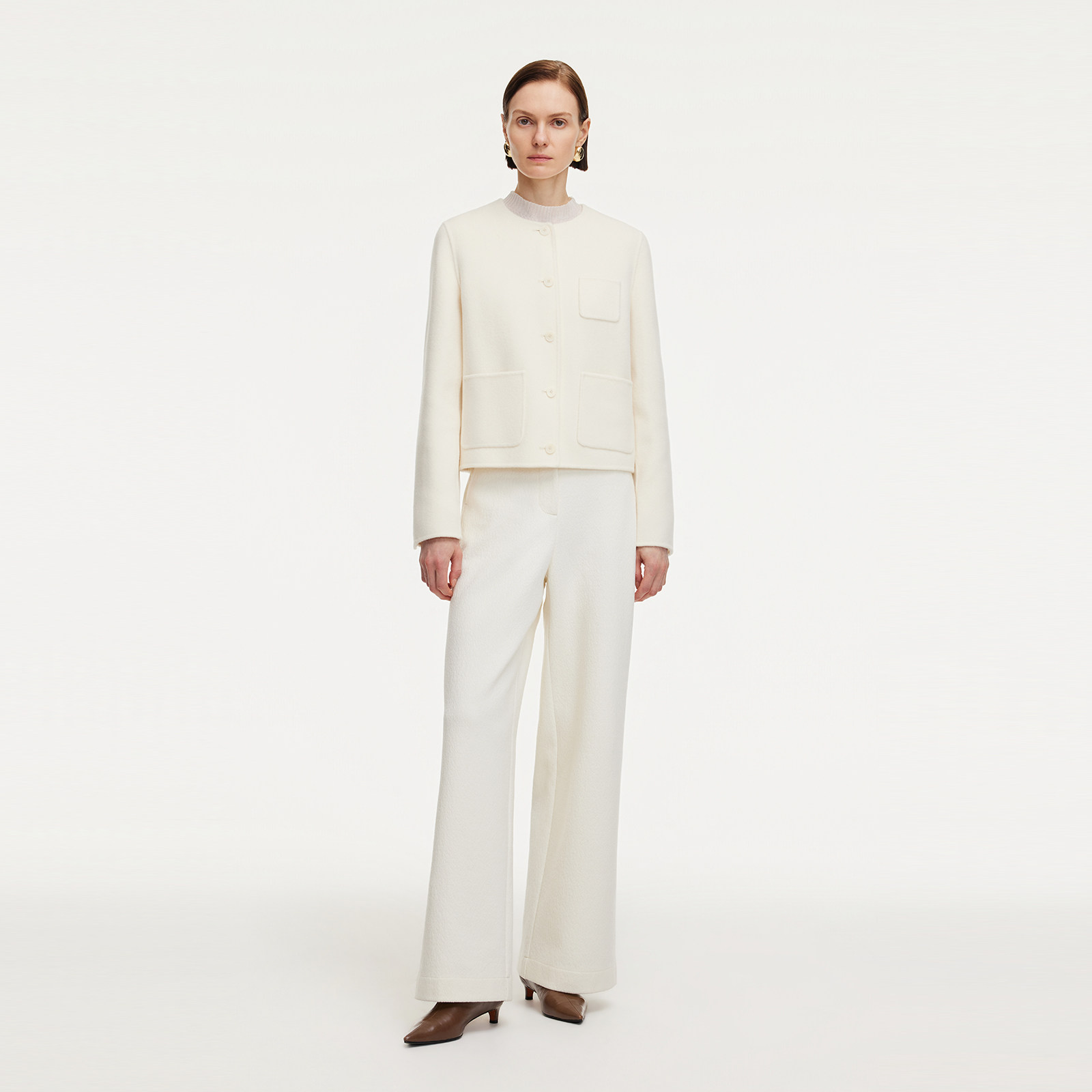 首降|歌莉娅羊毛羊绒小个子大衣女冬季高级穿搭双面毛呢短外套,淘宝优惠券,粉丝福利购,淘宝优惠卷